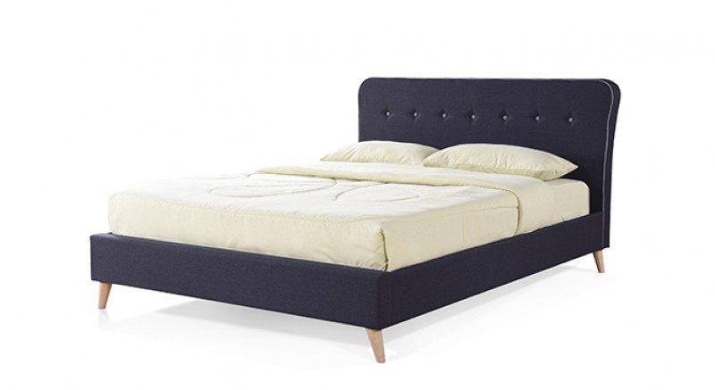 CARBON UPHOLSTERED BED Queen Size  